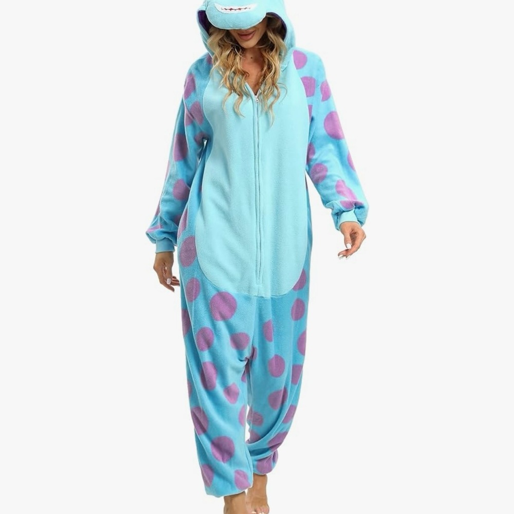 Blue and Purple Polka Dot Onesie